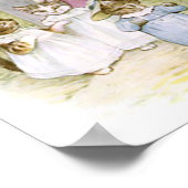 Beatrix Potter Kittens Mother Garden Poster (Hoek)