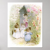 Beatrix Potter Kittens Mother Garden Poster (Voorkant)