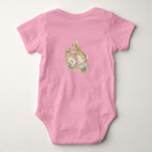 Beatrix Potter, Knuffige bruine konijnen die worte Romper (Achterkant)