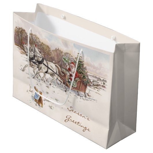 Beatrix Potter Konijn en Kerstmis Groot Cadeauzakje (Voorkant Gekanteld)