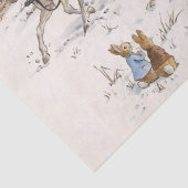  Beatrix Potter Konijn en Kerstmis Tissuepapier (Detail)