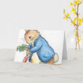 Beatrix Potter Konijnenwortel Kaart (Gele Bloem)