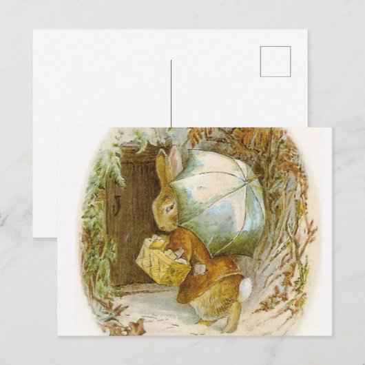 Beatrix Potter - konijntjes in de winter Briefkaart (Voorkant / Achterkant)
