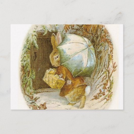 Beatrix Potter - konijntjes in de winter Briefkaart (Voorkant)