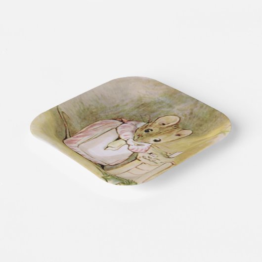 Beatrix Potter Lady Papier Borden Papieren Bordje (Gebogen)