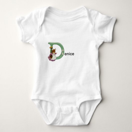 Beatrix Potter Letter D Toddler & Baby Name Shirt (Voorkant)