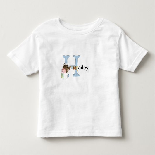 Beatrix Potter Letter H Toddler & Baby Name Shirt (Voorkant)