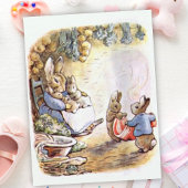 Beatrix Potter mama en Twins uit Benjamin Bunny Briefkaart