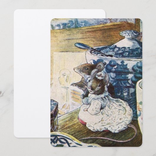 Beatrix Potter Mice Tailor van Gloucester Kaart (Voorkant / Achterkant)