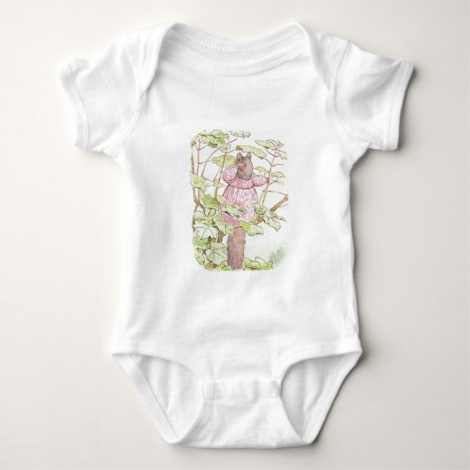 Beatrix Potter Moeder Eekhoorn Roze Jurk Boom Romper (Voorkant)