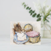 Beatrix Potter Moeder en Baby Muizen Briefkaart (Staand voorkant)