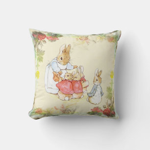 Beatrix Potter, Moeder Konijn, Baby Shower. Kussen