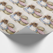 Beatrix Potter, Moeder Muis, Baby Muizen Wieg Cadeaupapier (Hoek)
