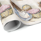 Beatrix Potter, Moeder Muis, Baby Muizen Wieg Cadeaupapier (Rol Hoek)