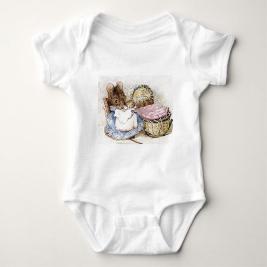 Beatrix Potter, moeder muis en baby's Romper (Voorkant)
