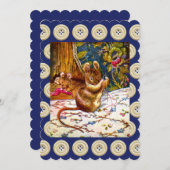Beatrix potter muis schattige  naai kaart (Voorkant / Achterkant)