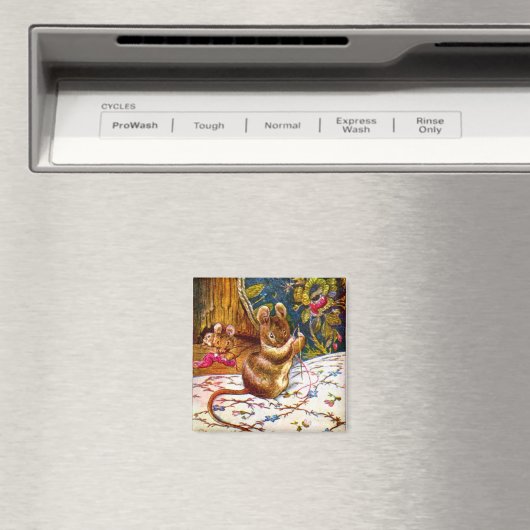 Beatrix potter muis schattige  naai magneet (Insitu (Vaatwasser))