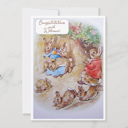  Beatrix Potter Nieuwe Baby Gefeliciteerd (Voorkant)