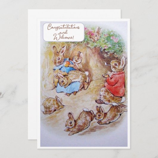  Beatrix Potter Nieuwe Baby Gefeliciteerd (Voorkant / Achterkant)