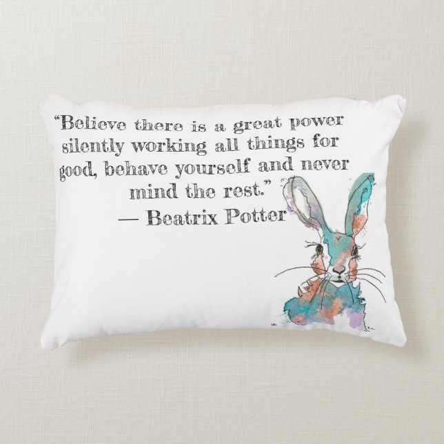 Beatrix Potter Nursery Pillow Accent Kussen (Voorkant)