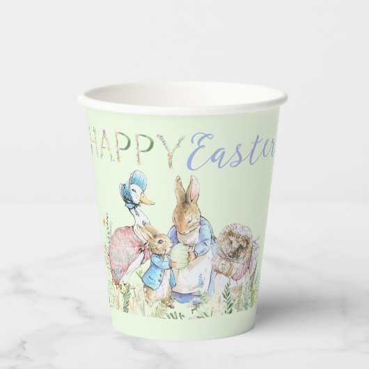 Beatrix Potter Peter de Konijn Paaskopje Papieren Bekers (Voorkant)