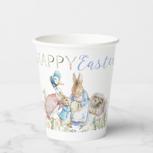 Beatrix Potter Peter de Konijn Paaskopje Papieren Bekers (Voorkant)