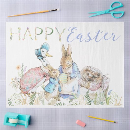 Beatrix Potter Peter de Konijn Paasweefsel Tissuepapier (Craft)