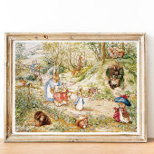 Beatrix Potter Peter en Vrienden Boswandeling Poster
