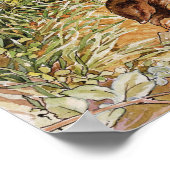 Beatrix Potter Peter en Vrienden Boswandeling Poster (Hoek)