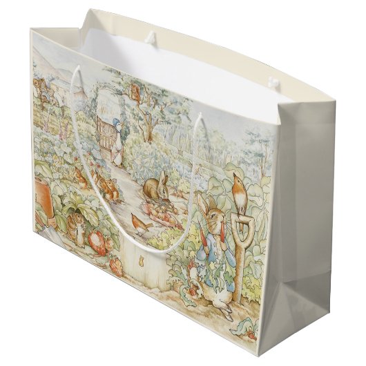Beatrix Potter Peter en vrienden in de tuin Groot Cadeauzakje (Achterkant Gekanteld)