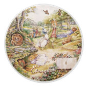 Beatrix Potter Peter het Konijn en Vrienden Keramische Knop (Voorkant)