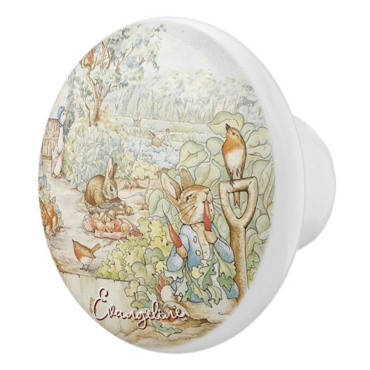 Beatrix Potter Peter het Konijn en Vrienden Keramische Knop (Rechts)