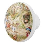 Beatrix Potter Peter het Konijn en Vrienden Keramische Knop (Rechts)