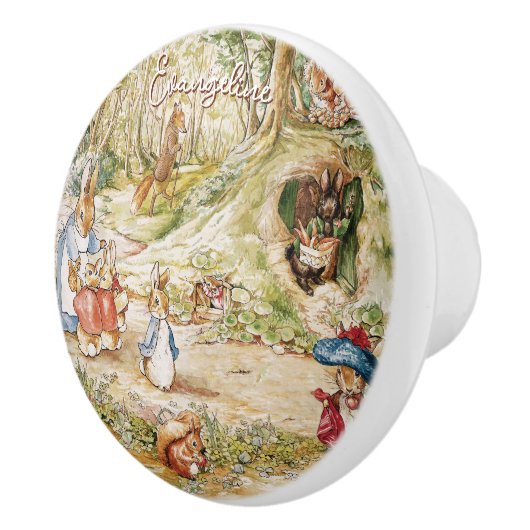 Beatrix Potter Peter het Konijn en Vrienden Keramische Knop (Rechts)