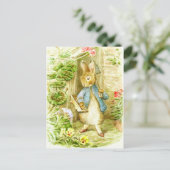 Beatrix Potter Peter het konijn in de tuin Briefkaart (Staand voorkant)