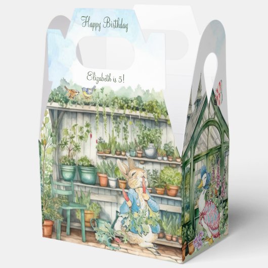 Beatrix Potter Peter het Konijn Verjaardag Favorie Bedankdoosjes (Open)