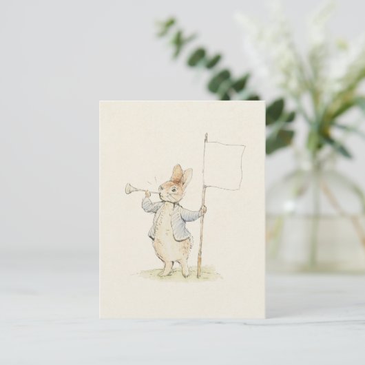 Beatrix Potter Peter Konijn Bunny Print Briefkaart (Staand voorkant)