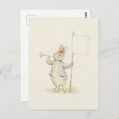 Beatrix Potter Peter Konijn Bunny Print Briefkaart (Voorkant / Achterkant)