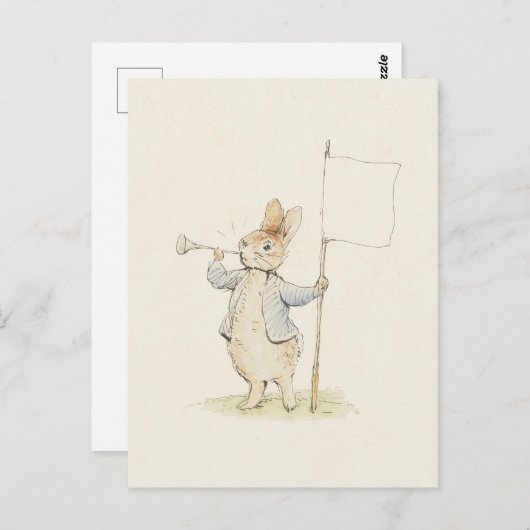 Beatrix Potter Peter Konijn  Bunny Print Briefkaart (Voorkant / Achterkant)