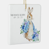Beatrix Potter Peter Rabbit Blue Gepersonaliseerde Keramisch Ornament (Rechts)