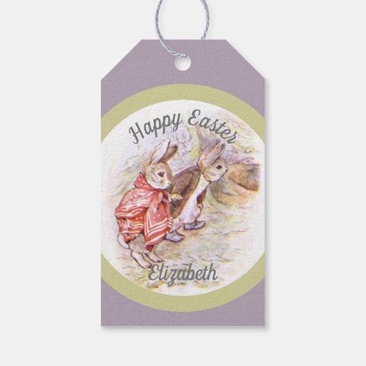 Beatrix Potter Peter Rabbit Cadeaulabel (Achterkant)