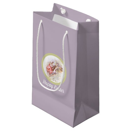 Beatrix Potter Peter Rabbit Custom Gift Bag Klein Cadeauzakje (Voorkant Gekanteld)