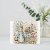 Beatrix Potter Peter Rabbit en Benjamin Bunny Briefkaart (Staand voorkant)