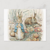 Beatrix Potter Peter Rabbit en Benjamin Bunny Briefkaart (Voorkant)