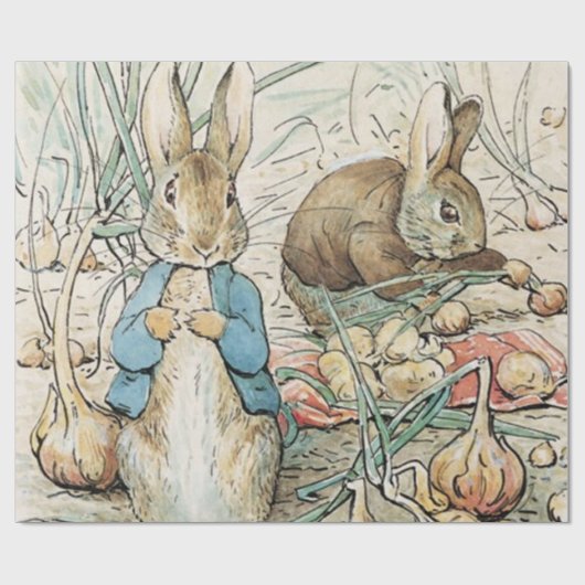Beatrix Potter Peter Rabbit en Benjamin Bunny Cadeaupapier (Vlak)
