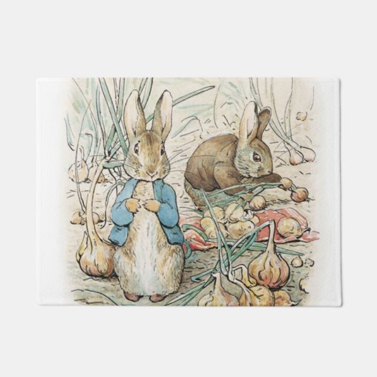 Beatrix Potter Peter Rabbit en Benjamin Bunny Deurmat (Voorkant)