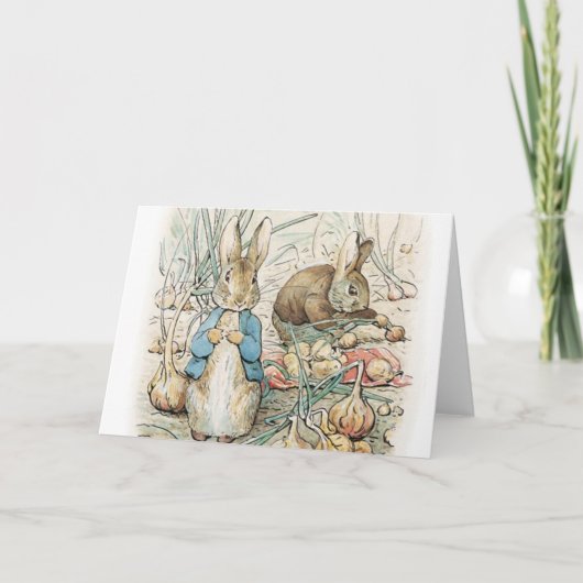 Beatrix Potter Peter Rabbit en Benjamin Bunny Kaart (Voorkant)