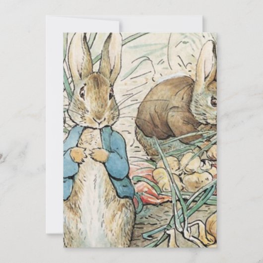 Beatrix Potter Peter Rabbit en Benjamin Bunny Kaart (Voorkant)