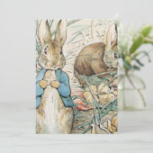 Beatrix Potter Peter Rabbit en Benjamin Bunny Kaart (Staand voorkant)