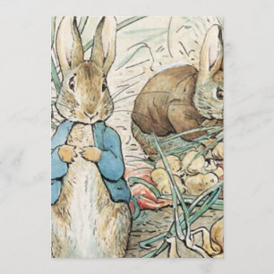 Beatrix Potter Peter Rabbit en Benjamin Bunny Kaart